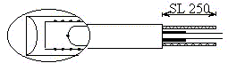 TC in the center of the heating core