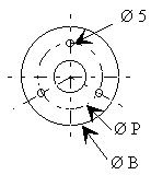 Mounting flange.