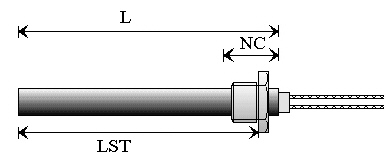 Cartouche basse charge munie de l'accessoire 11 : ''Raccord fileté''.