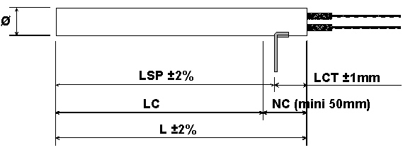 Drawing of Anchor clip is welded on the non-heating zone on demand.