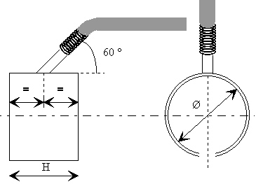 Dessin d'un thermocouple de buse.