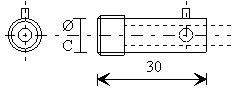 Embout lisse Ø 12 ou 14.